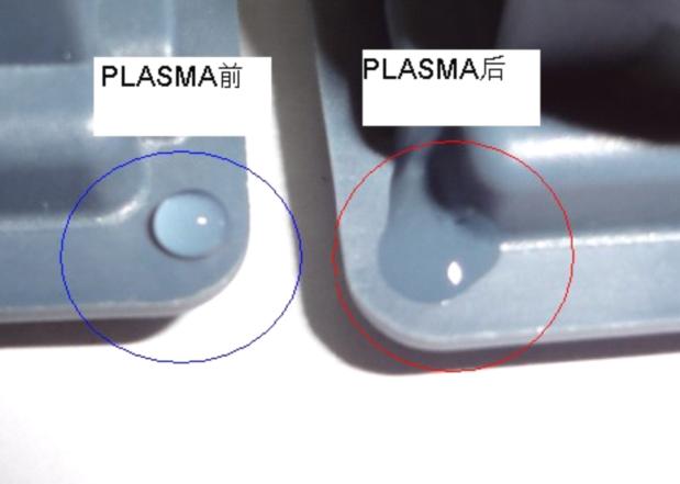 等离子处理前后对比